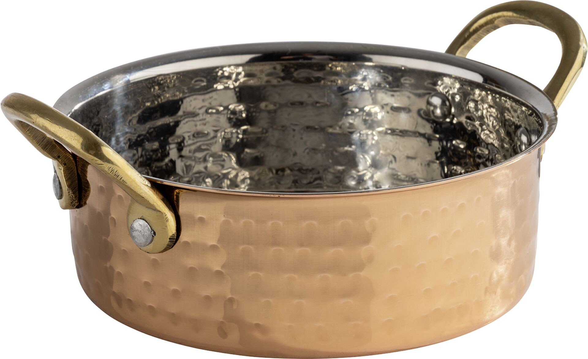 Servierartikel "Mumbai" rund mit 2 Griffen, ØxH: 14x5 cm